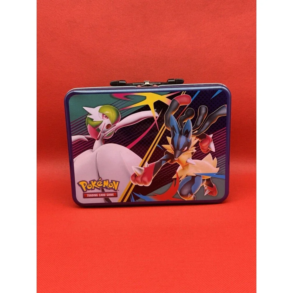 Pokemon TCG 2025 Fall Collector Chest Tin Lunchbox Lucario Gardevoir EMPTY